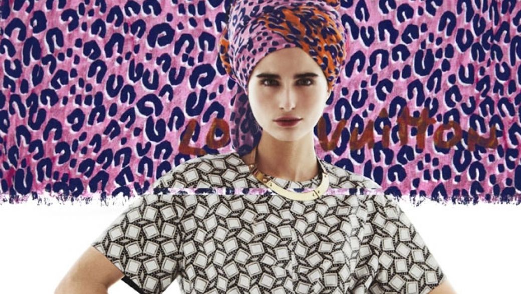 С граффити скромный платочек: Louis Vuitton продолжает тему стрит-арта