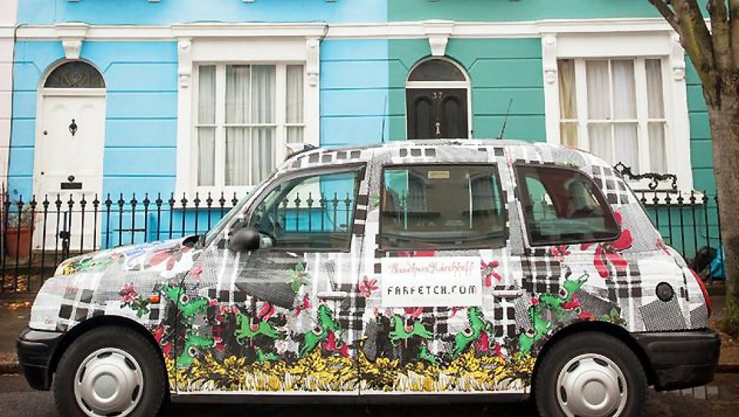 Не желтое такси: Meadham Kirchhoff оформили лондонские кэбы