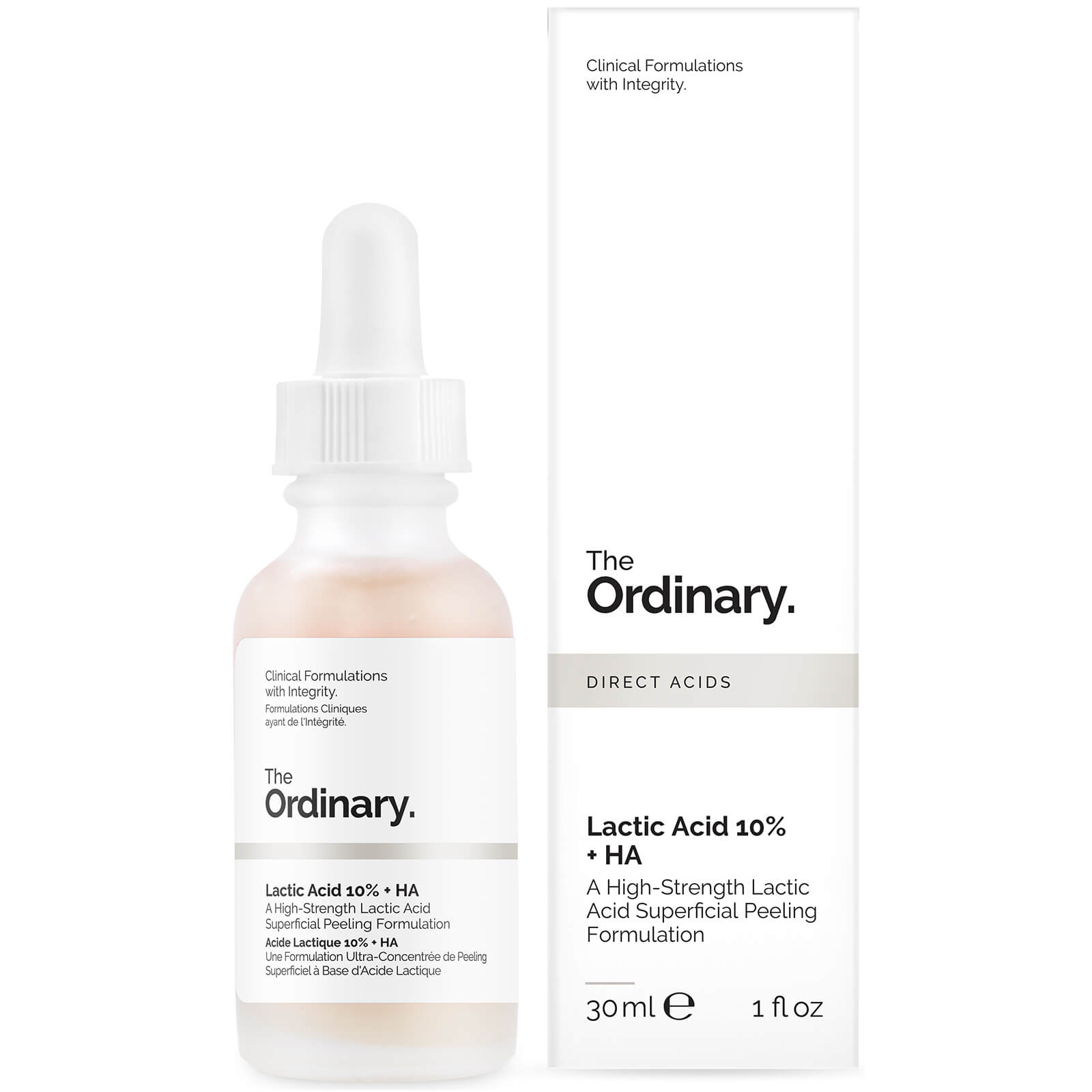 THE ORDINARY, СЫВОРОТКА С 10% МОЛОЧНОЙ КИСЛОТОЙ