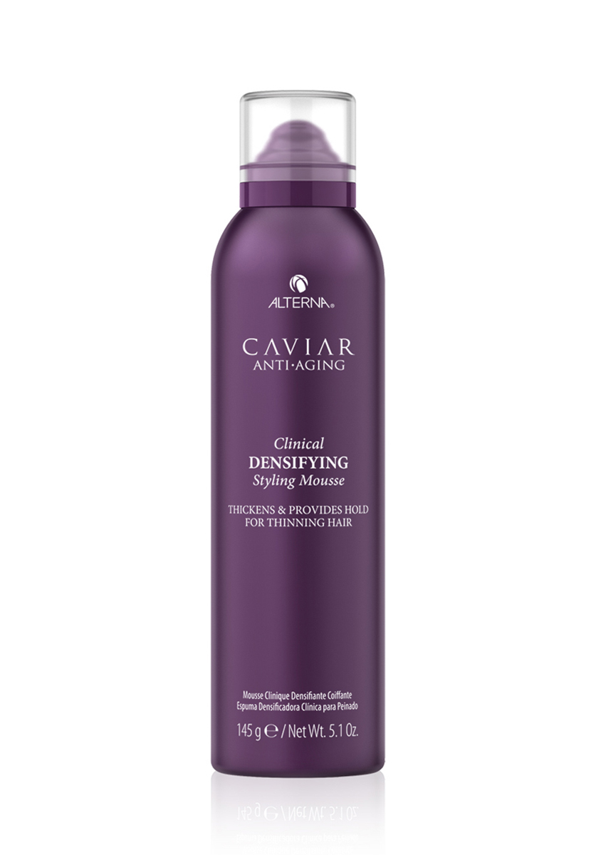 ALTERNA CAVIAR ANTI-AGING CLINICAL DENSIFYING STYLING MOUSSE
МУСС-ДЕТОКС ДЛЯ УПЛОТНЕНИЯ И СТИМУЛИРОВАНИЯ РОСТА ВОЛОС С ЭКСТРАКТОМ СКРАСНОГО КЛЕВЕРА
