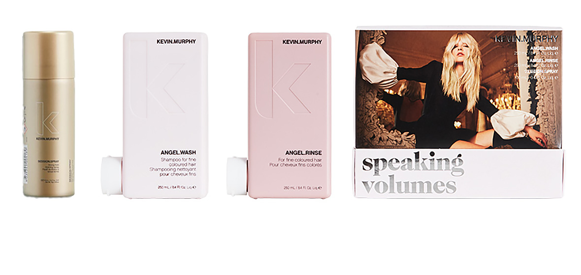 SPEAKING VOLUMES BY KEVIN.MURPHY НАБОР ПО УХОДУ ЗА ВОЛОСАМИ: ШАМПУНЬ, БАЛЬЗАМ И ЛАК-СПРЕЙ ДЛЯ ТОНКИХ ВОЛОС