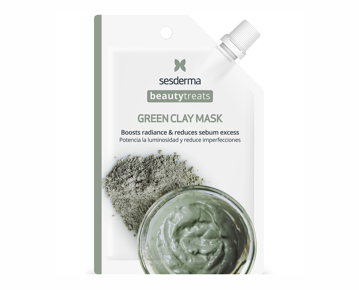 SESDERMA, МАСКА ГЛИНЯНАЯ ДЛЯ ЛИЦА GREEN CLAY, BEAUTYTREARS 