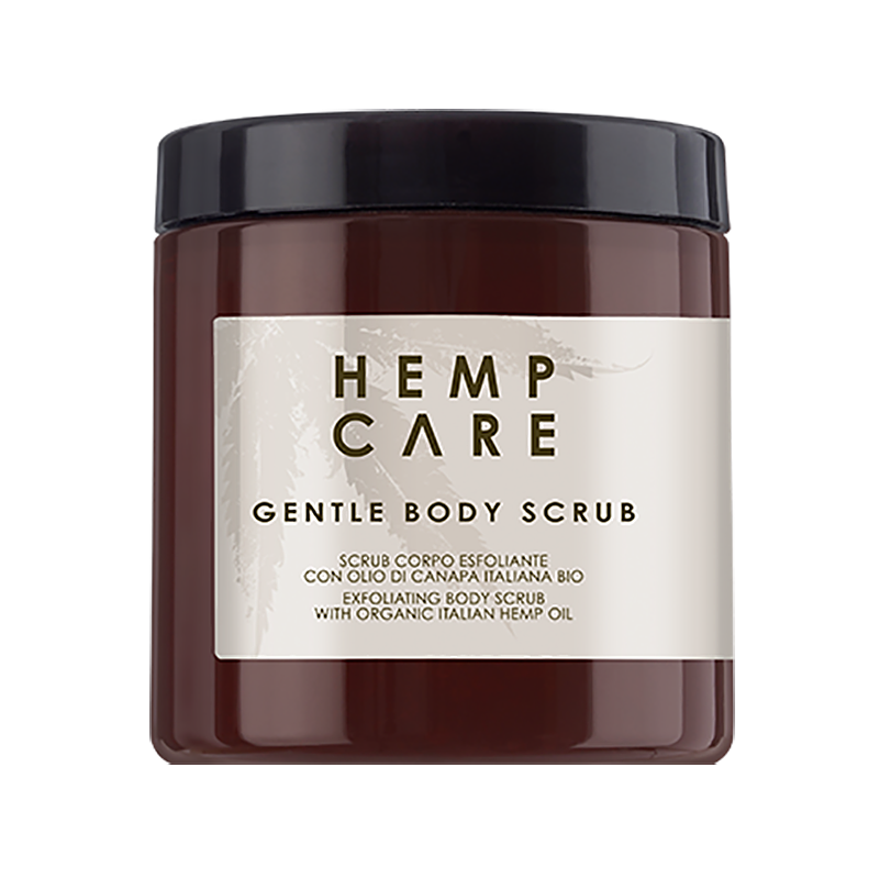 HEMP CARE EXFOLIATING BODY SCRAB WITH ORGANIC ITALIAN HEMP OIL СКРАБ ДЛЯ ТЕЛА С ЭКСТРАКТАМИ КОНОПЛИ