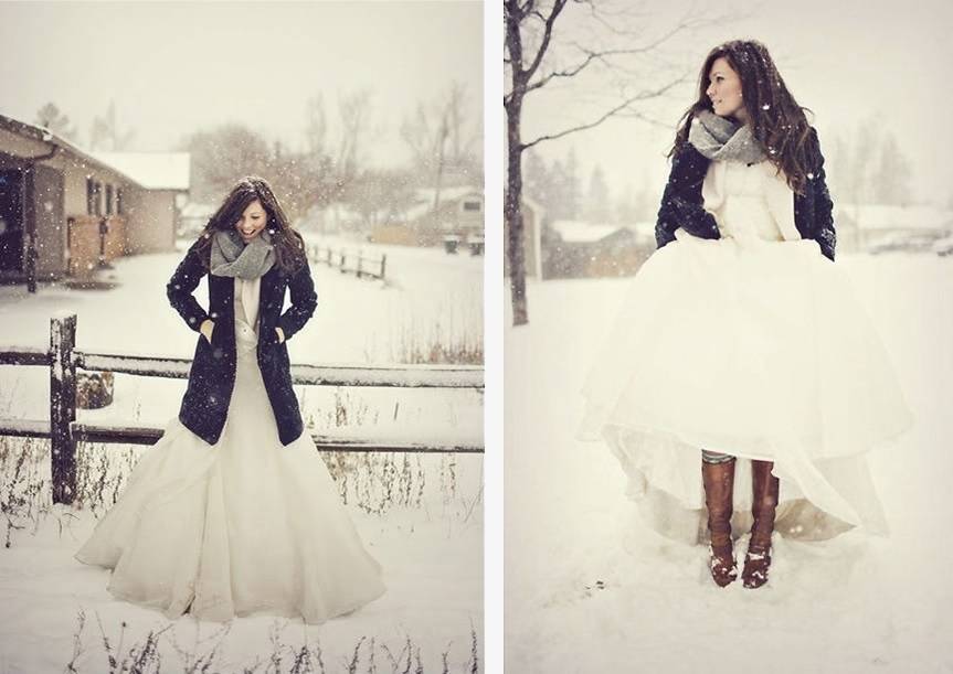 Снежная королева: 5 идей для наряда на зимнюю свадьбу